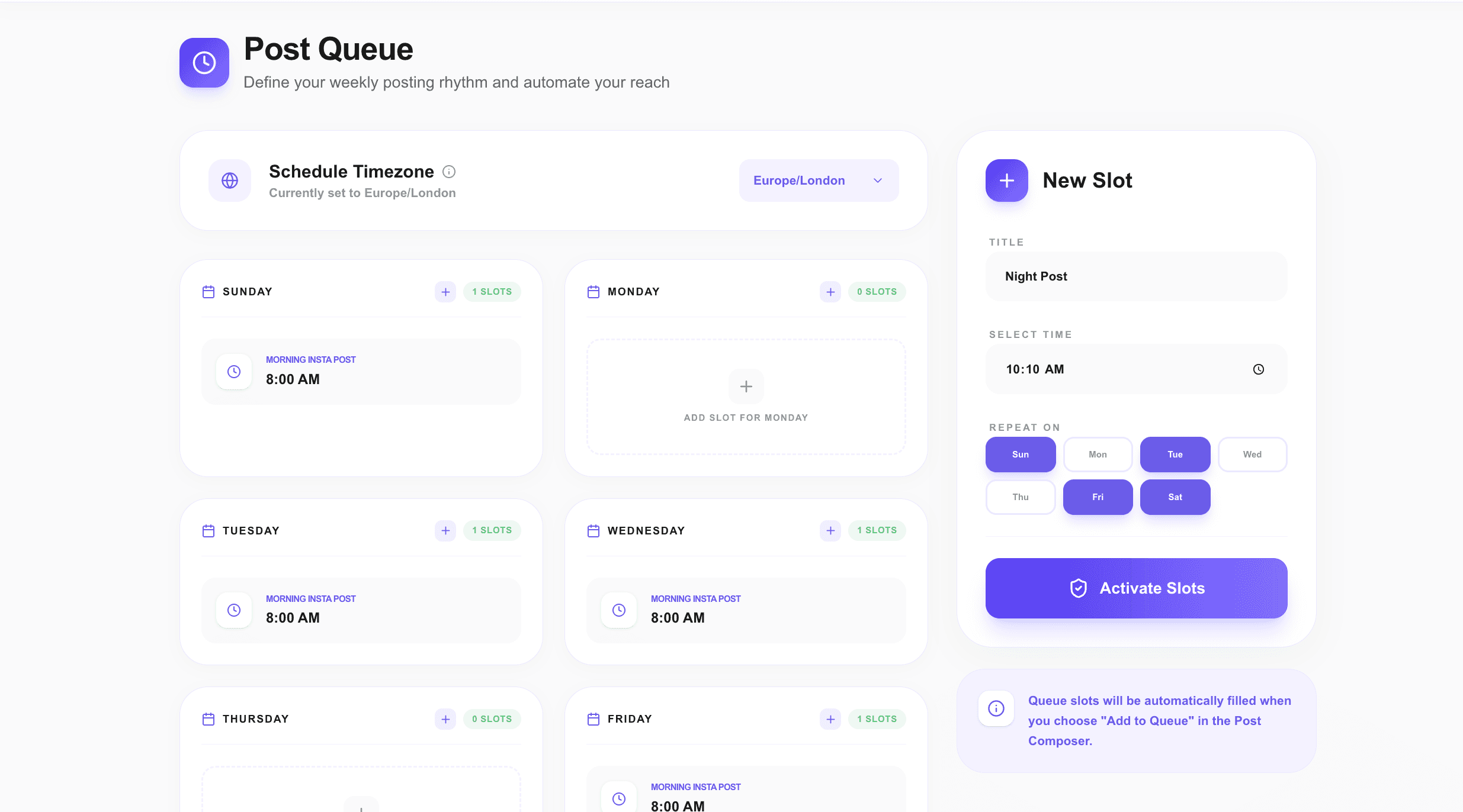 Automated publishing queues